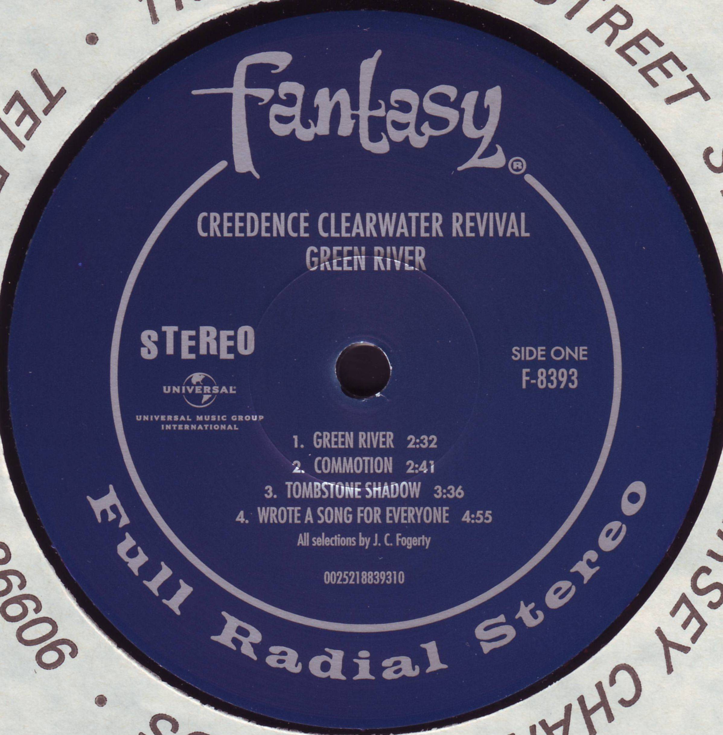 Creedence Clearwater Revival Green River [lp label a uk]